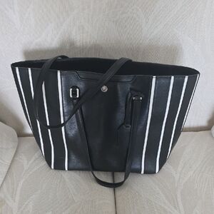 Polo by Ralph Lauren Black Tote with White Stripes